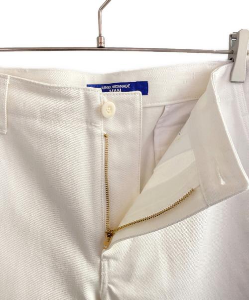 JUNYA WATANABE MAN（ジュンヤワタナベマン）COMME des GARCONS JUNYA WATANABE MAN (ジュンヤワタナベマン) 25SS コットンツイル ワークパンツ ホワイト サイズ:XLの古着・服飾アイテム