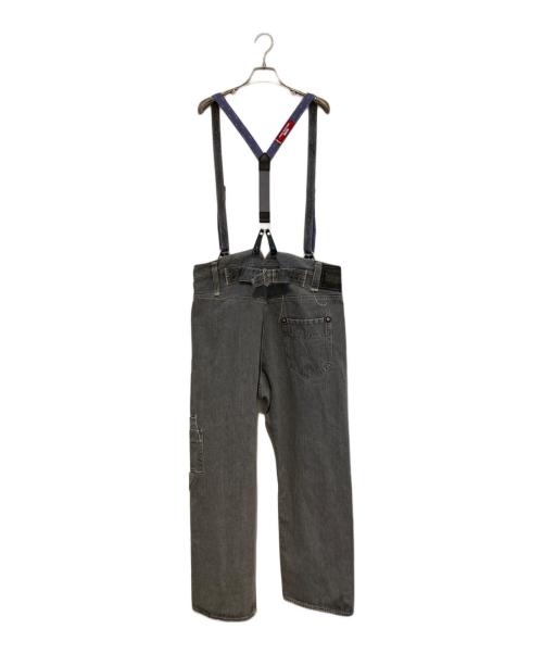 COMME des GARCONS JUNYA WATANABE MAN（コム デ ギャルソン ジュンヤ ワタナベ マン）COMME des GARCONS JUNYA WATANABE MAN (コム デ ギャルソン ジュンヤ ワタナベ マン) LEVI'S (リーバイス) 綿セルビッチデニム製品加工オールインワン グレー サイズ:Sの古着・服飾アイテム