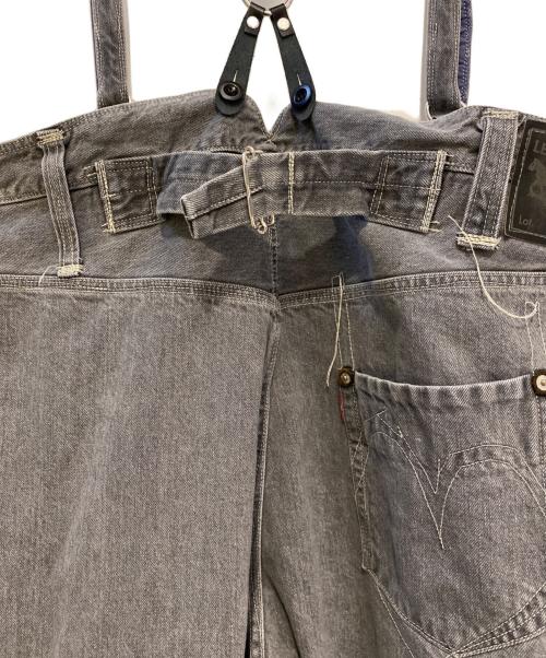 COMME des GARCONS JUNYA WATANABE MAN（コム デ ギャルソン ジュンヤ ワタナベ マン）COMME des GARCONS JUNYA WATANABE MAN (コム デ ギャルソン ジュンヤ ワタナベ マン) LEVI'S (リーバイス) 綿セルビッチデニム製品加工オールインワン グレー サイズ:Sの古着・服飾アイテム