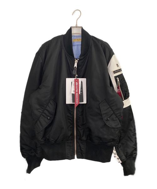 The shepherd UNDERCOVER（ザシェパード アンダーカバー）The shepherd UNDERCOVER (ザシェパード アンダーカバー) ナイロンリバーシブルMA-1ジャケット ブラック サイズ:XLの古着・服飾アイテム