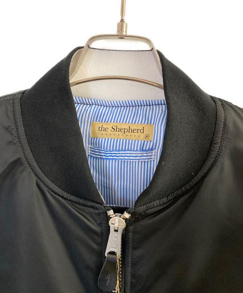 The shepherd UNDERCOVER（ザシェパード アンダーカバー）The shepherd UNDERCOVER (ザシェパード アンダーカバー) ナイロンリバーシブルMA-1ジャケット ブラック サイズ:XLの古着・服飾アイテム