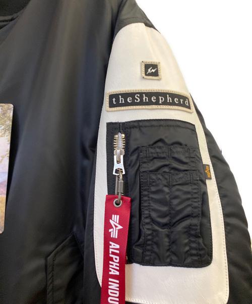 The shepherd UNDERCOVER（ザシェパード アンダーカバー）The shepherd UNDERCOVER (ザシェパード アンダーカバー) ナイロンリバーシブルMA-1ジャケット ブラック サイズ:XLの古着・服飾アイテム