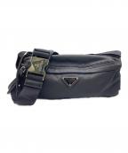 PRADAプラダ）の古着「ナイロンウエストポーチ」｜ブラック