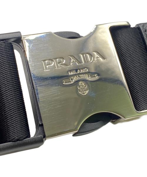 PRADA（プラダ）PRADA (プラダ) ナイロンウエストポーチ ブラックの古着・服飾アイテム