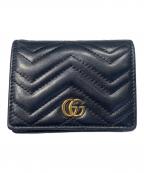GUCCIグッチ）の古着「ダブルG カードケース ウォレット」｜ブラック