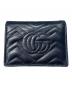 GUCCI (グッチ) ダブルG カードケース ウォレット  ブラック：25000円