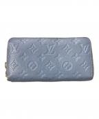 LOUIS VUITTONルイ ヴィトン）の古着「モノグラムアンプラント ジッピーウォレット」｜スカイブルー