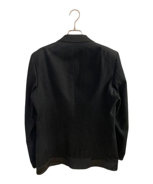 JUNYA WATANABE MAN（ジュンヤワタナベマン）JUNYA WATANABE MAN (ジュンヤワタナベマン) 25SS 綿デニム×多素材MIX ジャケット ブラック サイズ:Mの古着・服飾アイテム
