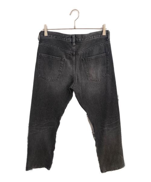 JUNYA WATANABE MAN（ジュンヤワタナベマン）JUNYA WATANABE MAN (ジュンヤワタナベマン) 25SS パッチワークMIXデニムパンツ ブラック サイズ:Sの古着・服飾アイテム
