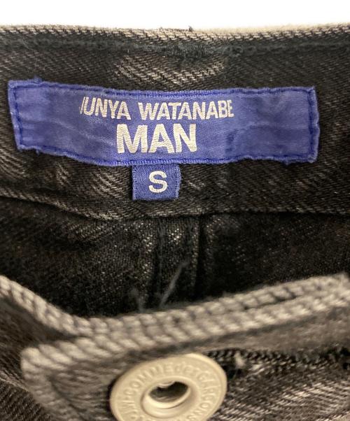 JUNYA WATANABE MAN（ジュンヤワタナベマン）JUNYA WATANABE MAN (ジュンヤワタナベマン) 25SS パッチワークMIXデニムパンツ ブラック サイズ:Sの古着・服飾アイテム
