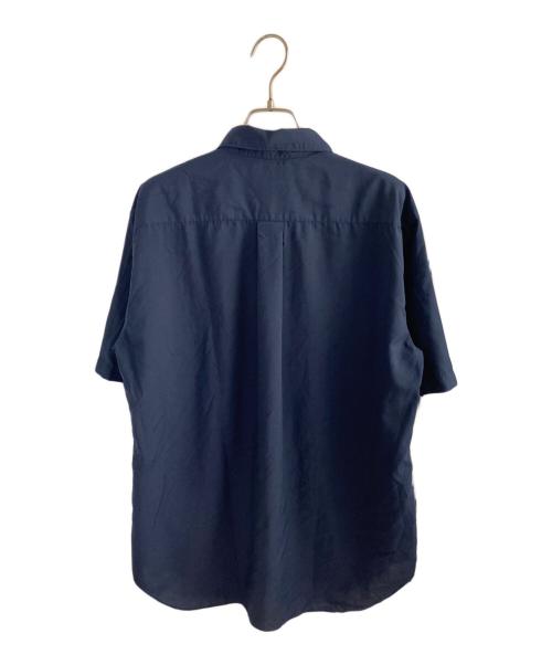 COMME des GARCONS HOMME DEUX（コムデギャルソン オム ドゥ）COMME des GARCONS HOMME DEUX (コムデギャルソン オム ドゥ) 25SS エステルスパン製品染半袖シャツ ネイビー サイズ:Mの古着・服飾アイテム