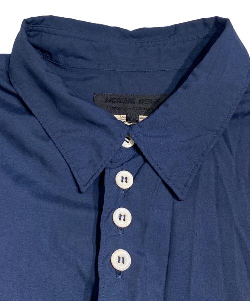 COMME des GARCONS HOMME DEUX（コムデギャルソン オム ドゥ）COMME des GARCONS HOMME DEUX (コムデギャルソン オム ドゥ) 25SS エステルスパン製品染半袖シャツ ネイビー サイズ:Mの古着・服飾アイテム