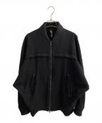 GROUND Yグラウンドワイ）の古着「オーバーサイズメルトンブルゾン」｜ブラック