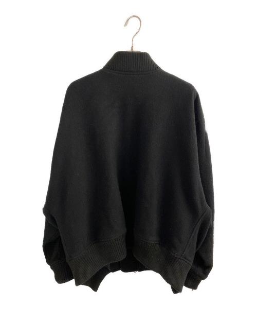 GROUND Y（グラウンドワイ）GROUND Y (グラウンドワイ) オーバーサイズメルトンブルゾン ブラック サイズ:3の古着・服飾アイテム