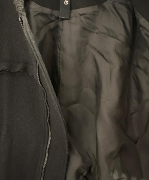 GROUND Y（グラウンドワイ）GROUND Y (グラウンドワイ) オーバーサイズメルトンブルゾン ブラック サイズ:3の古着・服飾アイテム