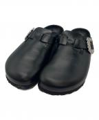BIRKENSTOCK×Manolo Blahnikビルケンシュトック×マノロブラニク）の古着「Boston Crystal Buckle　1022935」｜ブラック