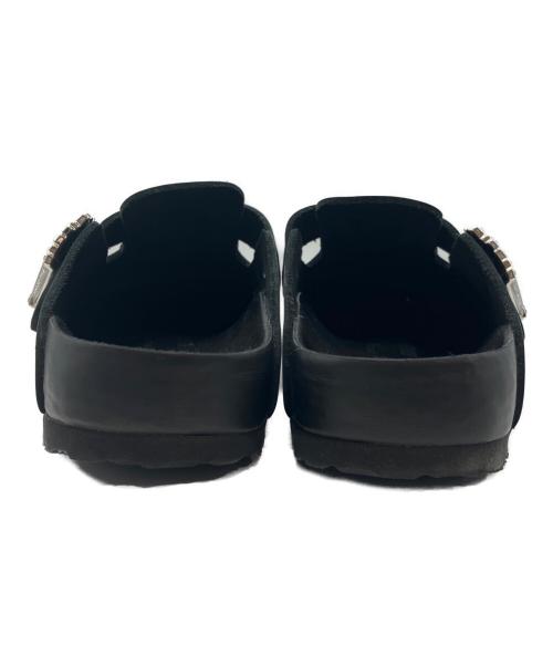 BIRKENSTOCK（ビルケンシュトック）BIRKENSTOCK (ビルケンシュトック) Manolo Blahnik (マノロブラニク) Boston Crystal Buckle　1022935 ブラック サイズ:42の古着・服飾アイテム