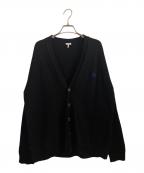 LOEWEロエベ）の古着「アナグラム刺繍カーディガン」｜ブラック