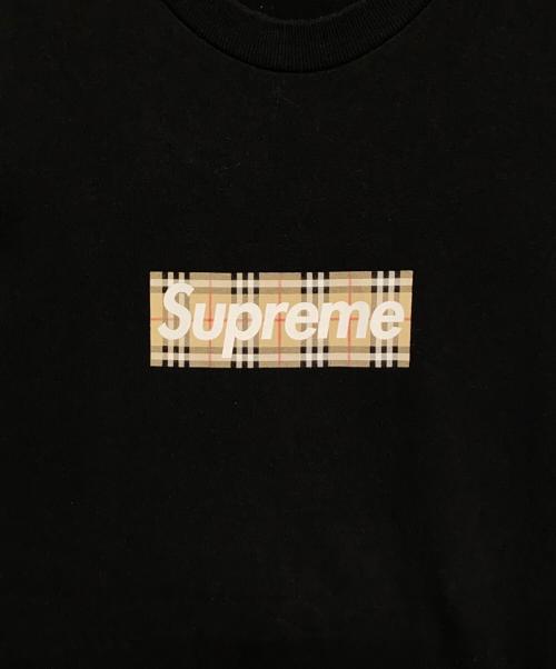 SUPREME（シュプリーム）SUPREME (シュプリーム) BURBERRY (バーバリー) Box Logo Tee ブラック サイズ:Mの古着・服飾アイテム