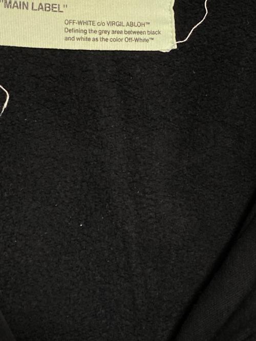 OFFWHITE（オフホワイト）OFFWHITE (オフホワイト) バイアスロゴジップパーカー ブラック サイズ:Sの古着・服飾アイテム