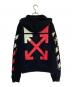 OFFWHITE (オフホワイト) DIAG SPLIT ロゴ スウェットプルオーバーパーカー ブラック サイズ:XS：27000円