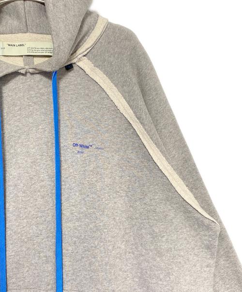 OFFWHITE（オフホワイト）OFFWHITE (オフホワイト) ペイントアローロゴパーカー グレー サイズ:Mの古着・服飾アイテム