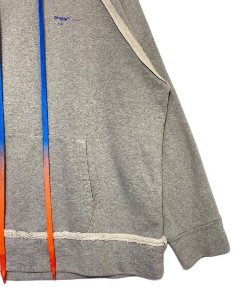 OFFWHITE（オフホワイト）OFFWHITE (オフホワイト) ペイントアローロゴパーカー グレー サイズ:Mの古着・服飾アイテム