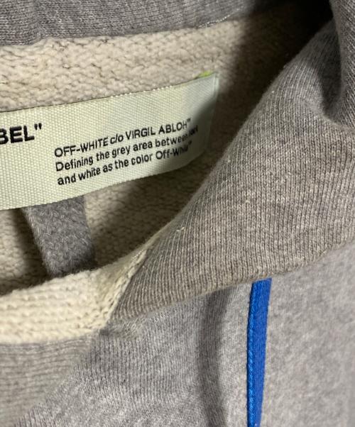 OFFWHITE（オフホワイト）OFFWHITE (オフホワイト) ペイントアローロゴパーカー グレー サイズ:Mの古着・服飾アイテム
