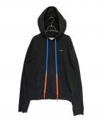 OFFWHITEオフホワイト）の古着「ペイントアローロゴパーカー」｜ブラック