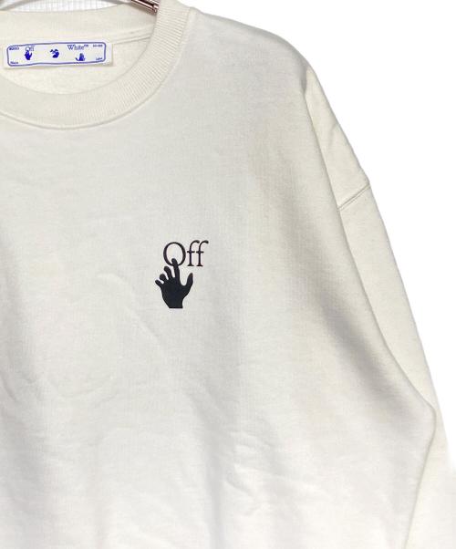 OFFWHITE（オフホワイト）OFFWHITE (オフホワイト) バックドットアローロゴプリントスウェット ホワイト サイズ:XSの古着・服飾アイテム