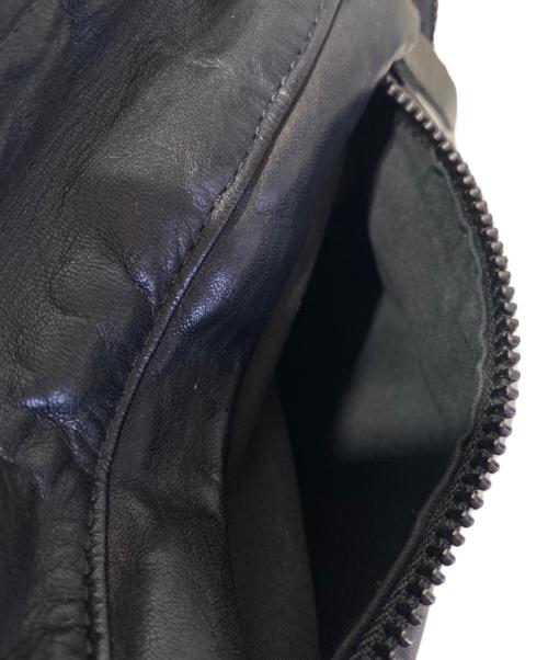 Yohji Yamamoto pour homme（ヨウジヤマモト プールオム）Yohji Yamamoto pour homme (ヨウジヤマモト プールオム) SCRATCHED HORSE LEATHER SHOULDER BAGの古着・服飾アイテム