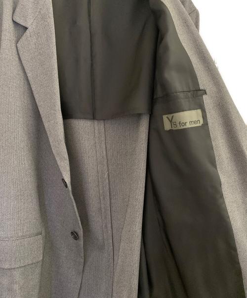 Y's for men（ワイズフォーメン）Y's for men (ワイズフォーメン) 2Bテーラードジャケット グレー サイズ:3の古着・服飾アイテム