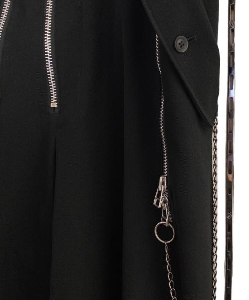 Yohji Yamamoto pour homme（ヨウジヤマモト プールオム）Yohji Yamamoto pour homme (ヨウジヤマモト プールオム) 20AW Chain Pants  ブラック サイズ:3の古着・服飾アイテム