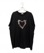 Saint Laurent Parisサンローランパリ）の古着「コットンディストロイドTシャツ」｜ブラック