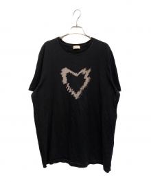 Saint Laurent Paris（サンローランパリ）の古着「コットンディストロイドTシャツ」｜ブラック