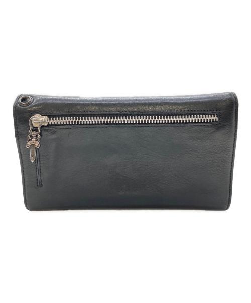 CHROME HEARTS（クロムハーツ）CHROME HEARTS (クロムハーツ) WAVE WALLET ブラックの古着・服飾アイテム