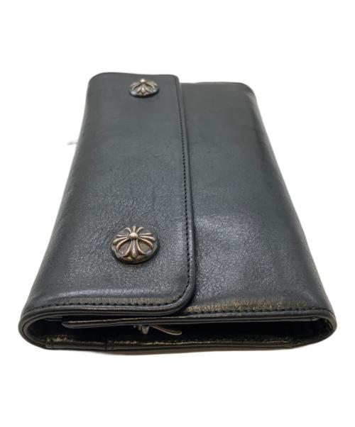 CHROME HEARTS（クロムハーツ）CHROME HEARTS (クロムハーツ) WAVE WALLET ブラックの古着・服飾アイテム