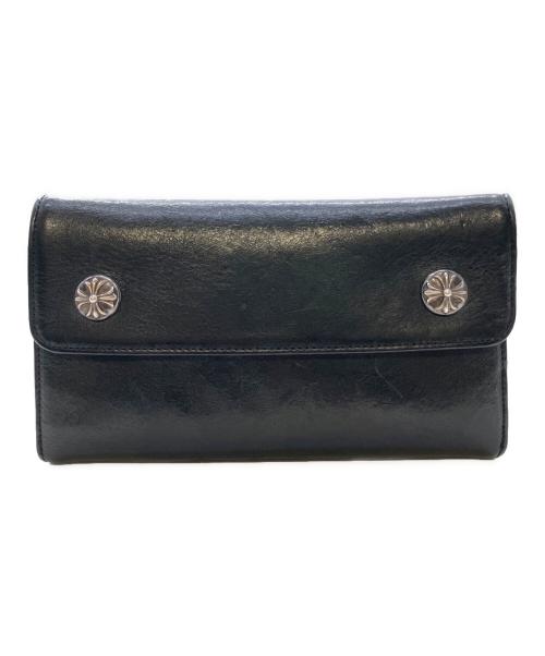 CHROME HEARTS（クロムハーツ）CHROME HEARTS (クロムハーツ) WAVE WALLET ブラックの古着・服飾アイテム