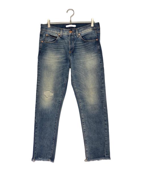 OFFWHITE（オフホワイト）OFFWHITE (オフホワイト) バイアスロゴデニム インディゴ サイズ:32の古着・服飾アイテム