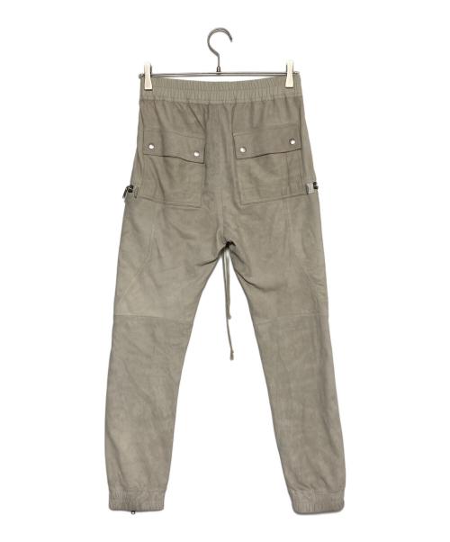 RICK OWENS（リックオウエンス）RICK OWENS (リックオウエンス) ラムレザーバウハウスカーゴパンツ OYSTER サイズ:46の古着・服飾アイテム