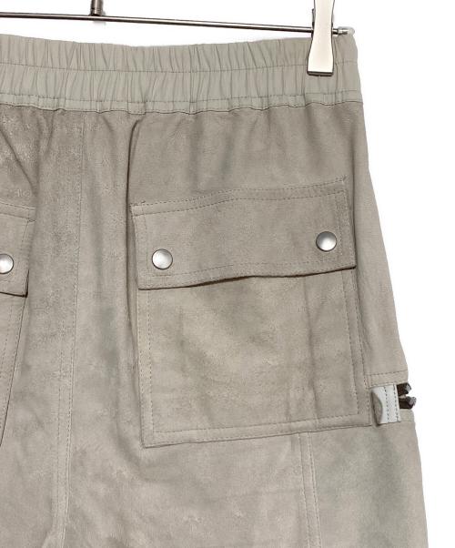RICK OWENS（リックオウエンス）RICK OWENS (リックオウエンス) ラムレザーバウハウスカーゴパンツ OYSTER サイズ:46の古着・服飾アイテム