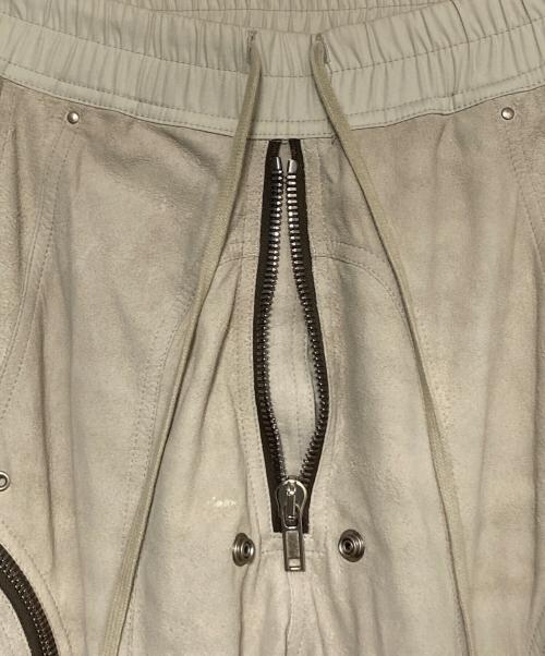RICK OWENS（リックオウエンス）RICK OWENS (リックオウエンス) ラムレザーバウハウスカーゴパンツ OYSTER サイズ:46の古着・服飾アイテム