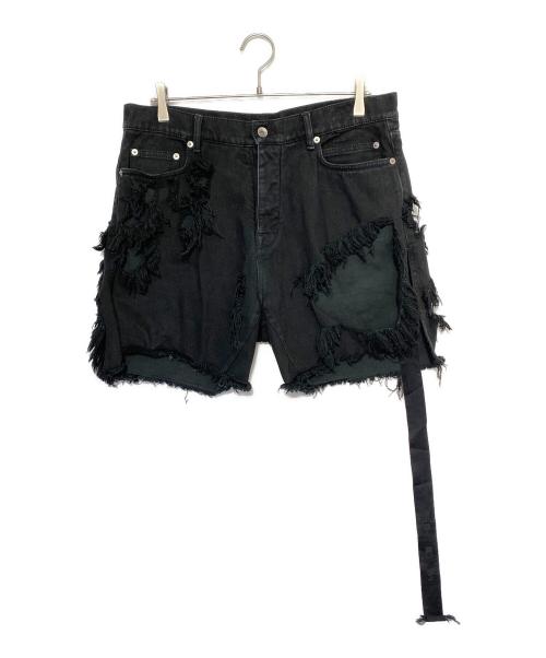 DRKSHDW（ダークシャドウ）DRKSHDW (ダークシャドウ) デストロイデニムショーツ ブラック サイズ:32の古着・服飾アイテム