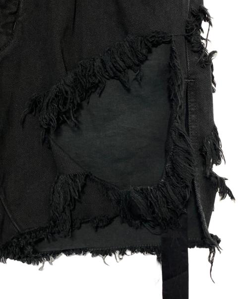 DRKSHDW（ダークシャドウ）DRKSHDW (ダークシャドウ) デストロイデニムショーツ ブラック サイズ:32の古着・服飾アイテム