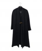 MaxMara ATELIERマックスマーラ アトリエ）の古着「アルパカファーガウンコート」｜ブラック