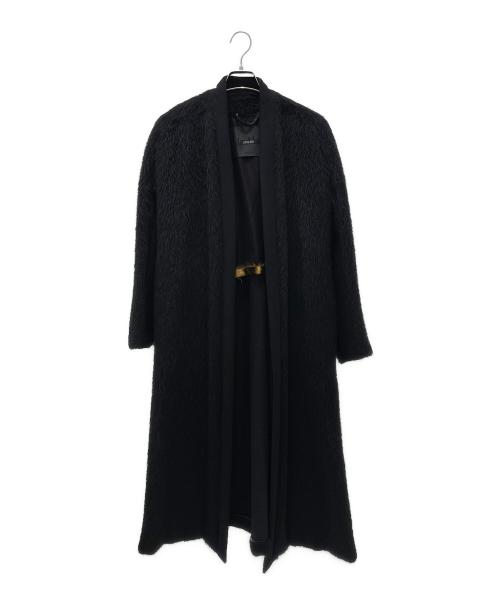MaxMara ATELIER（マックスマーラ アトリエ）MaxMara ATELIER (マックスマーラ アトリエ) アルパカファーガウンコート ブラック サイズ:36の古着・服飾アイテム