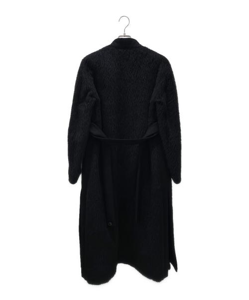 MaxMara ATELIER（マックスマーラ アトリエ）MaxMara ATELIER (マックスマーラ アトリエ) アルパカファーガウンコート ブラック サイズ:36の古着・服飾アイテム