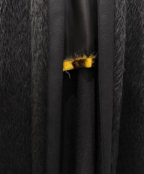 MaxMara ATELIER（マックスマーラ アトリエ）MaxMara ATELIER (マックスマーラ アトリエ) アルパカファーガウンコート ブラック サイズ:36の古着・服飾アイテム