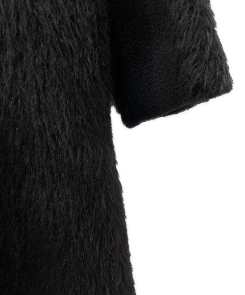 MaxMara ATELIER（マックスマーラ アトリエ）MaxMara ATELIER (マックスマーラ アトリエ) アルパカファーガウンコート ブラック サイズ:36の古着・服飾アイテム