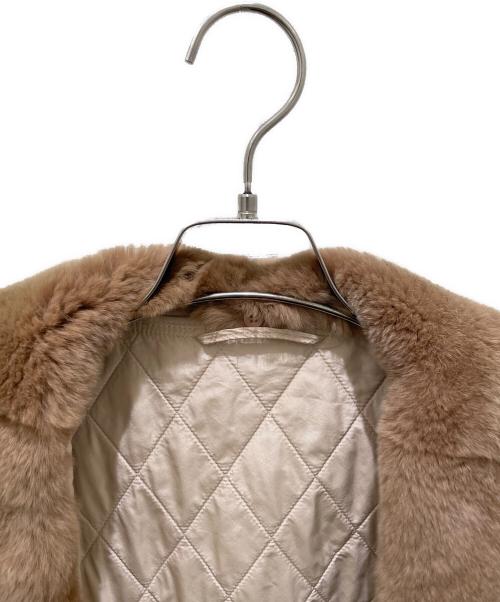 MaxMara（マックスマーラ）MaxMara (マックスマーラ) ラビットファー付きキャメルジレ ブラウン サイズ:38の古着・服飾アイテム
